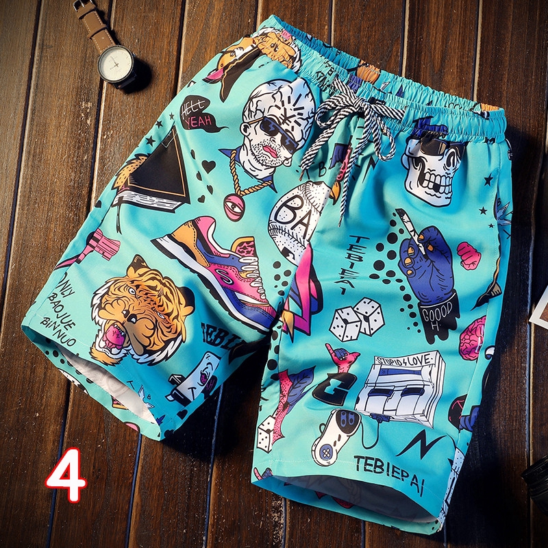 Quần Short Đi Biển Mau Khô In Họa Tiết Thời Trang Cho Nam | BigBuy360 - bigbuy360.vn