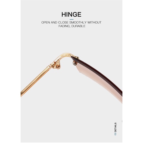 Kính mát gọng vuông kim loại sang trọng cho nữ