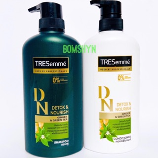 Dầu gội-dầu xả Tresemme Detox Gừng và trà xanh nuôi dưỡng tóc
