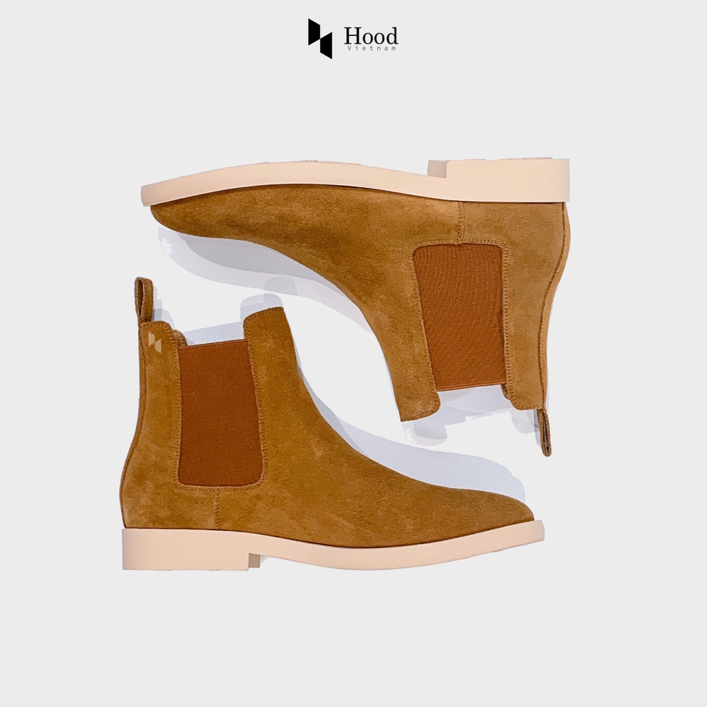 Giày Chelsea Boot TOBACO - Da lộn nguyên tấm - Đế cao su đúc nguyên khối - Bảo hành 12 tháng Hood HoodVN