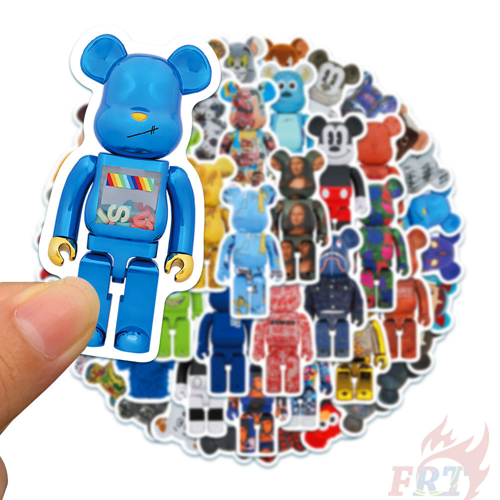 ❉ Bearbrick Series 01 - Cartoon Character Cosplay Stickers ❉ 50Pcs/Set DIY Fashion Mixed Waterproof Doodle Decals Stickers