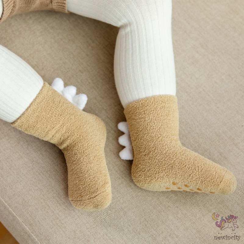 Vớ lông cừu giữ ấm chống trượt phong cách Hàn Quốc hợp thời trang cho bé