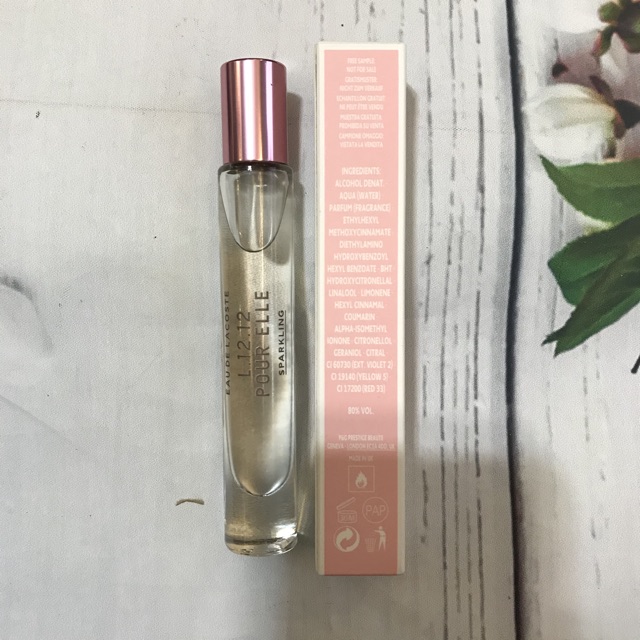 Nước hoa nữ Lacoste L.12.12 Pour Elle Sparkling 7.4 ml