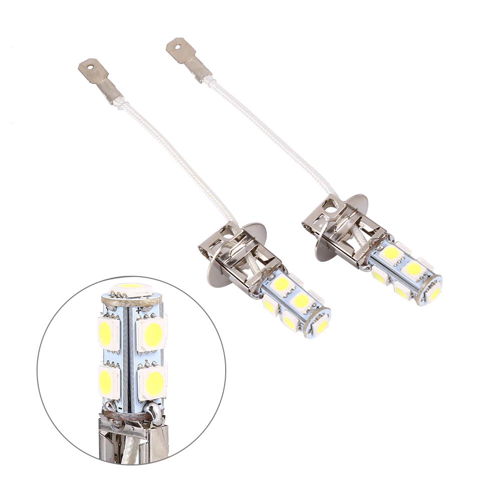 Đèn LED Xenon DC12V 6500K 2x 5050 9 H3 SMD ánh sáng trắng cho xe ô tô