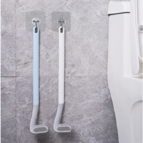 CHỔI CỌ TOILET SILICON cọ chà vệ sinh MẪU MỚI sạch mọi ngóc ngách bồn cầu, nhà tắm - KÈM MÓC DÁN