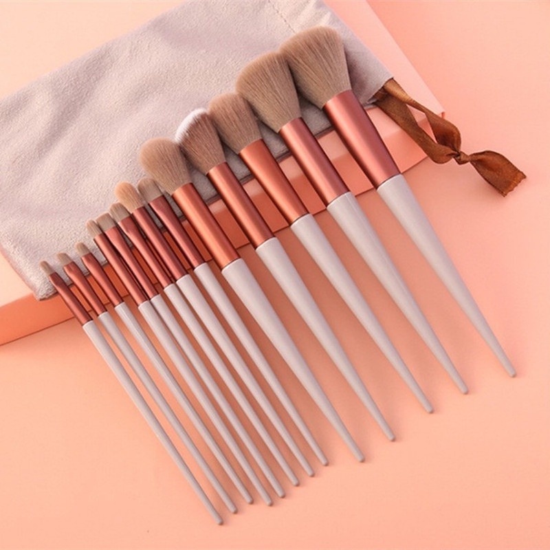 Set 13 Cọ Trang Điểm Lông Mềm Không Bay Phấn Phủ Che Khuyết Điểm Phấn Bắt Sáng