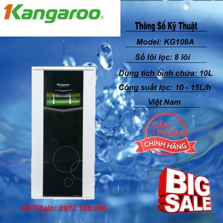 Máy lọc nước RO Kangaroo VTU KG108A 8 lõi - Hàng chính hãng