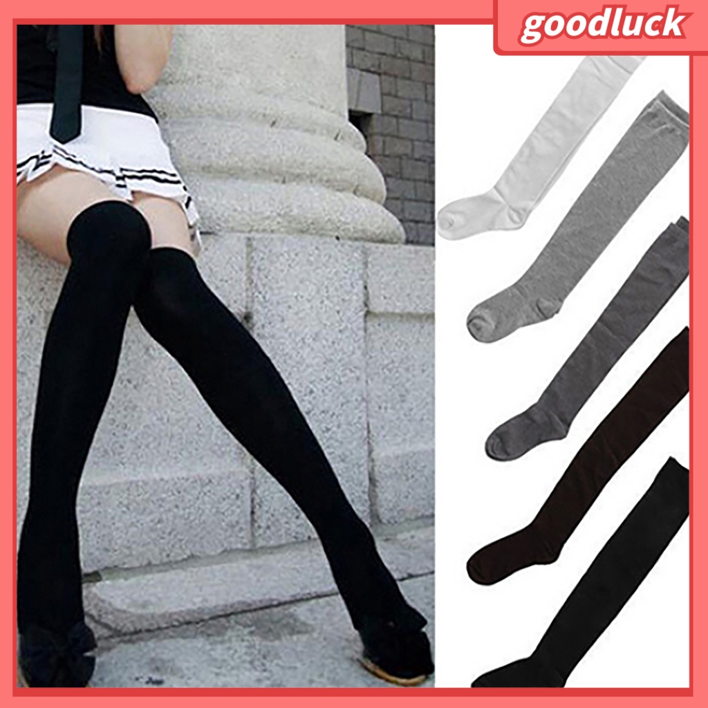 1 Đôi Vớ Dài Bằng Cotton Phong Cách Nhật Bản Quyến Rũ Cho Nữ