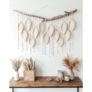 Mành macrame nhiều lá bigsize treo tường trang trí phòng ngủ, homestay, quán cafe (W52)