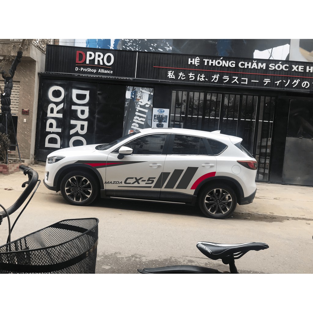 Tem xe Mazda Cx5 phong cách thể thao-Decal Mazda Cx5