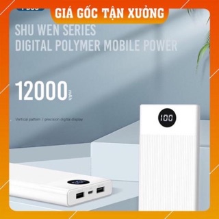 Chính hãng - sạc dự phòng 12.000mah mã pb93 - bảo hành 12 tháng