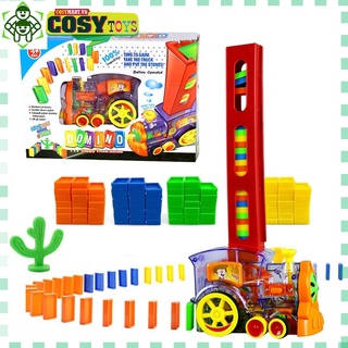 Hộp đồ chơi xe lửa xếp domino tự động cho bé