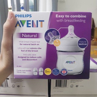 (Sản xuất tại Anh) Bình sữa Philips Avent Natural 125ml , 260ml