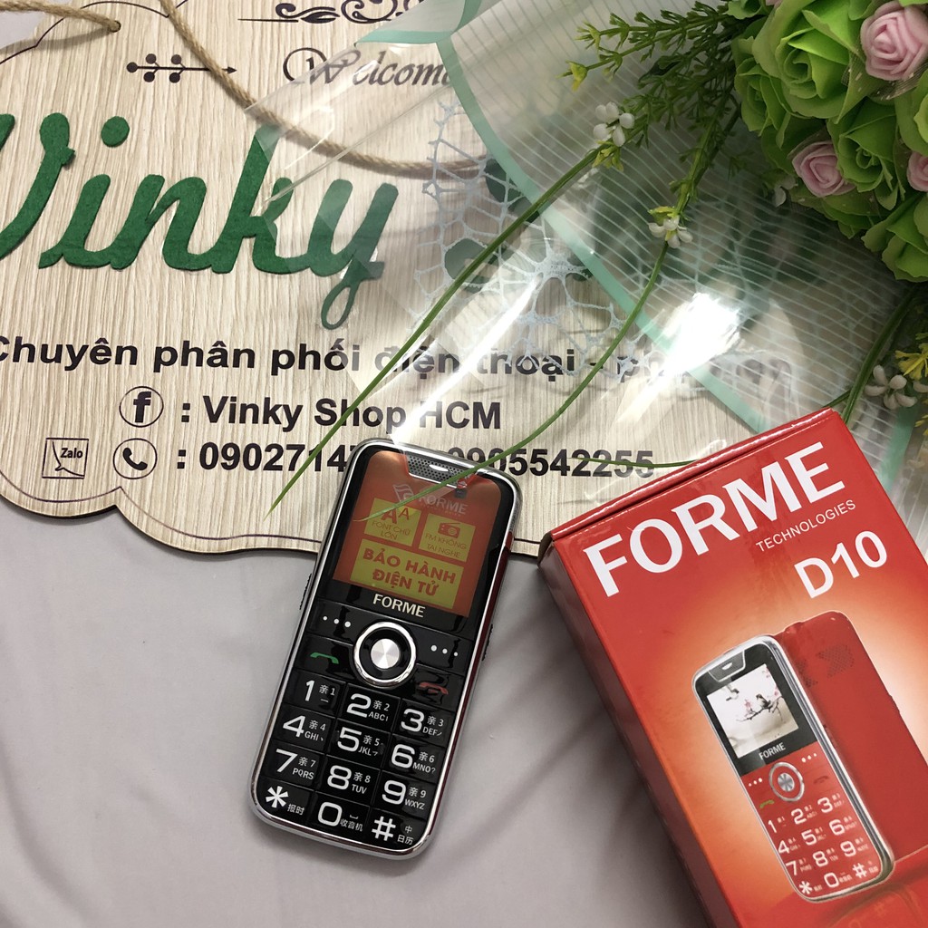 Điện thoại Forme D10 2 sim Có chức năng tự động ghi âm cuộc gọi và giả giọng nói Bảo hành 12 tháng - Hàng chính hãng
