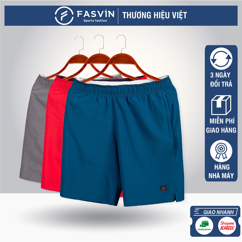 Quần short thể thao nam Fasvin Q21430.SG vải gió chun mềm mại co giãn thoải mái