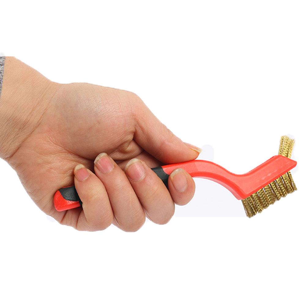 Bàn Chải Mini Bằng Thép Không Gỉ Chà Rửa Khử Nhiễm Mạnh NICKOLAS