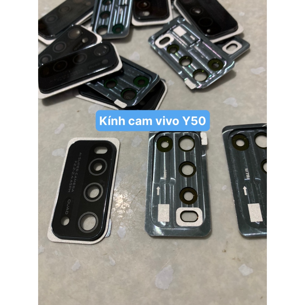 Bộ kính camera vivo Y30 / Y30i / Y50 dùng chung (gồm kính và khung viền camera)