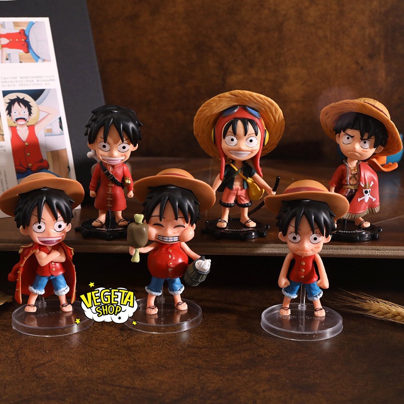 Mô hình One Piece - Luffy mũ rơm - Mẫu 6 nhân vật Luffy tùy chọn - Cao 12cm - Mô hình cực chắc tay, to, nặng, nét, đẹp