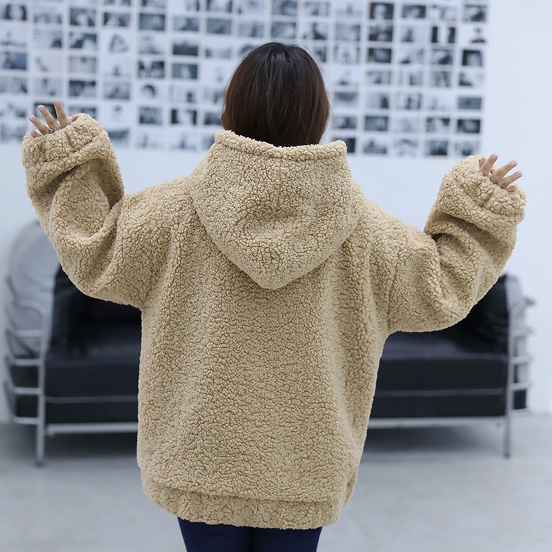 [Siêu Hot]  Áo  Lông Mũ Tai Gấu Siêu Cấp - Nam Nữ Đều Mặc Được - Chất Lông Siêu Mịn - Siêu Ấm Và Sang Chảnh | BigBuy360 - bigbuy360.vn