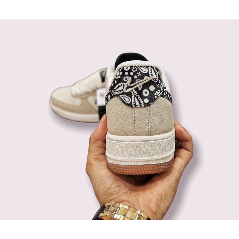 (Giày AUTH) Giày Nike Air Force 1 Paisley, Euro Low  chính hãng