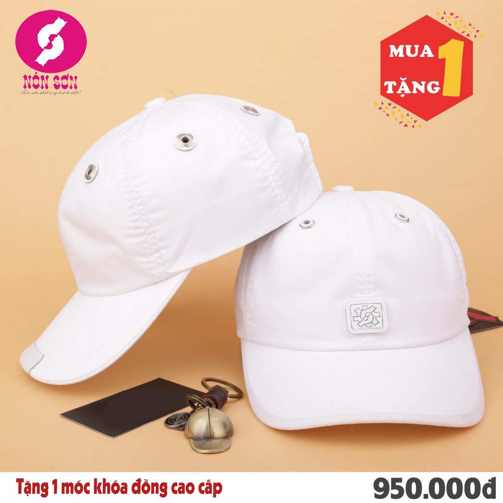 Mũ Nón Sơn mua 1 mũ tặng 1 mũ ngang giá và 1 móc khóa đồng siêu chất