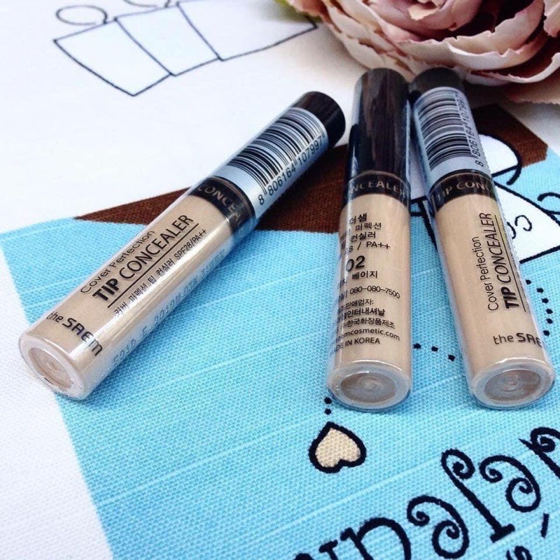 Kem Che Khuyết Điểm The SAEM Cover Perfection TIP Concealer SPF 28