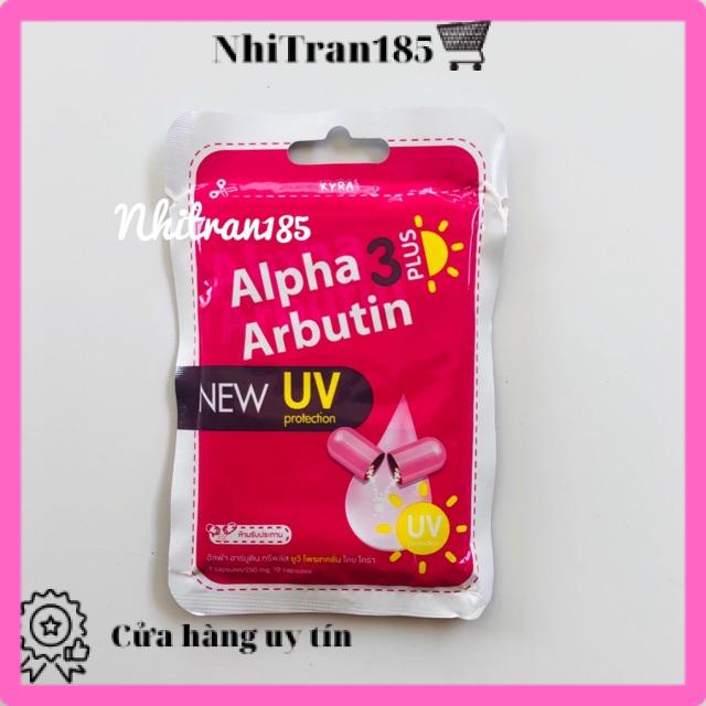 Vỉ 10 viên alpha arbutin uv  có chống nắng