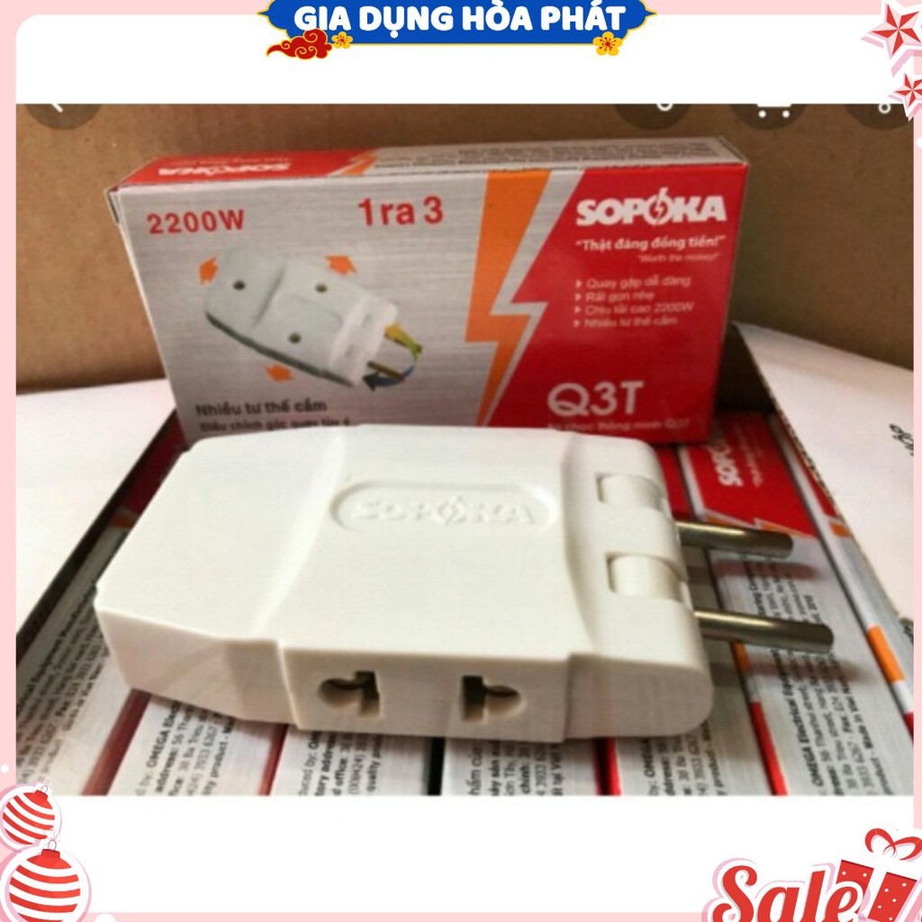Ổ cắm điện đa năng- Phích chia 1 ra 3 - 5 ngã SOPOKA CAO CẤP