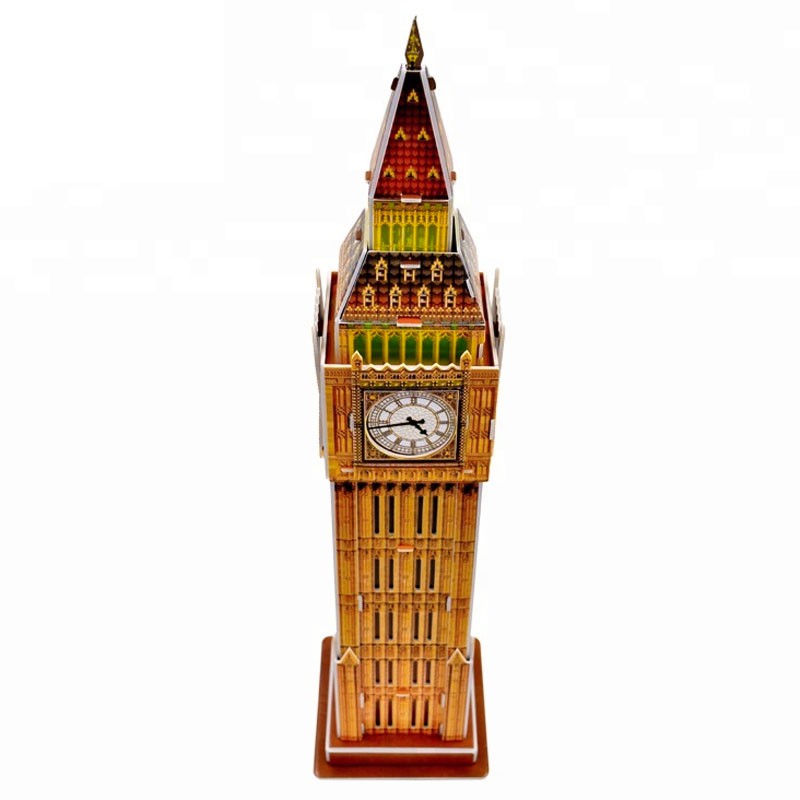 Mô Hình Giấy 3D Magic Puzzle: Tháp Đồng Hồ Big Ben G268-36 [30 Chi Tiết]