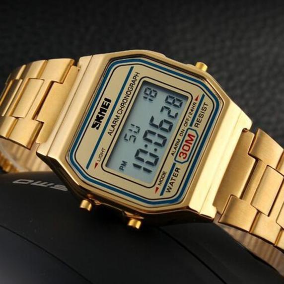 Đồng Hồ Casio / Skmei 1123 / Vàng Chất Lượng Cao Thời Trang Cho Nữ