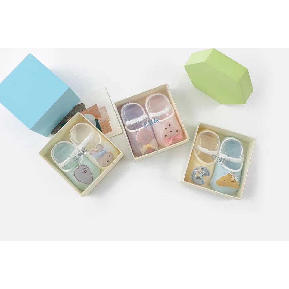 Set 2 đôi tất thú bông cực xinh cho bé gái - Hàng có hộp - MC094