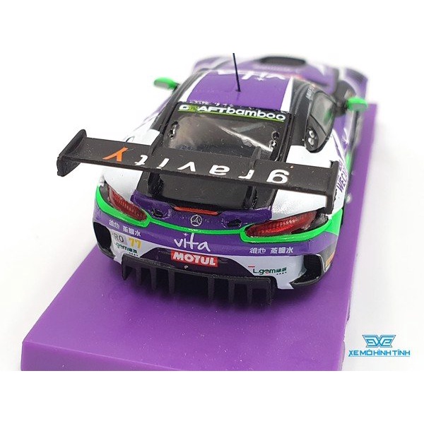 Xe Mô Hình Mercedes-AMG GT3 Tỉ lệ 1:64 Hãng sản xuất Tarmac Works( Tím )