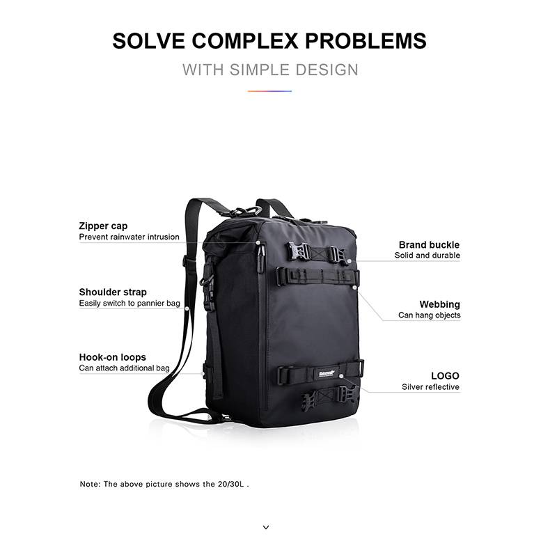 Rhinowalk Túi đựng vật dụng gắn yên MT21610/MT21620/MT21630 waterproof dry bag  10l - 30l