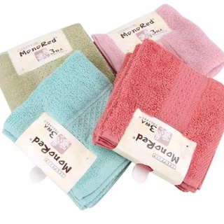 Combo 3 khăn mặt Monored xuất Nhật cotton cao cấp mềm mịn 34x34Cm No.100969