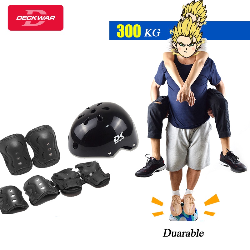 Deckwar Set Miếng Đệm Bảo Vệ Cho Ván Trượt Sàn Boong Cho Trẻ Em (1+6 Miếng Bảo Vệ) Skwar