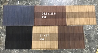 Mành tre đặt bát đĩa các size màu