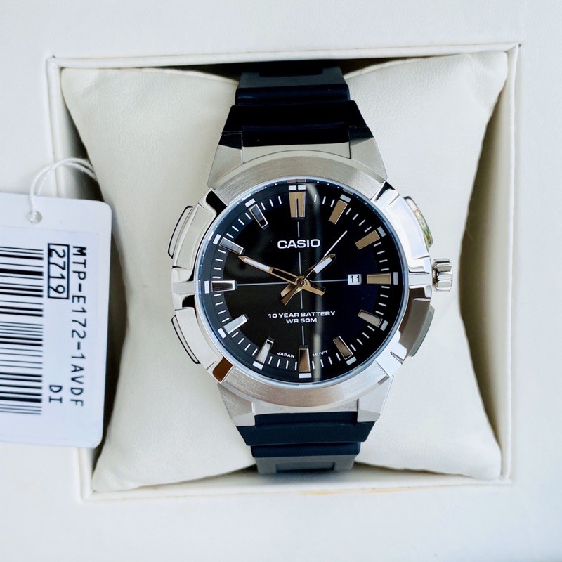 Đồng hồ nam dây nhựa Casio MTP E172 1A