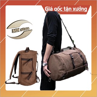 Balo vải Bố Canvas cao cấp/ Túi vải thô cao cấp sz to – Thích hợp đi du lịch, công tác-Bền bỉ, rộng rãi, nhiều công năng