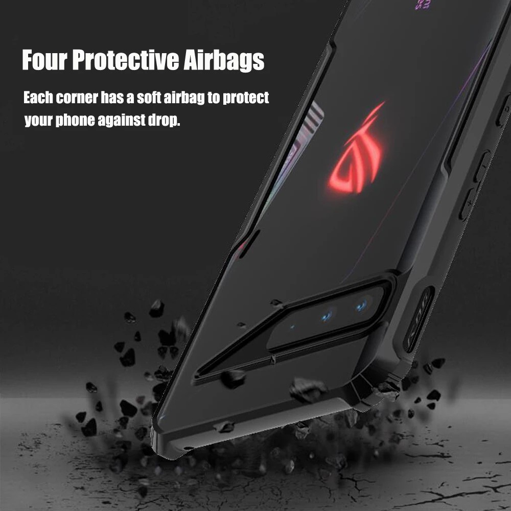 Ốp điện thoại mềm trong suốt chống rơi đơn giản bảo vệ toàn diện cho ASUS Rog 3 / Zenfone