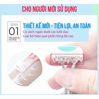 Dao cạo lông vùng kín nữ nam thép không gỉ kai line nhật bản - ảnh sản phẩm 8