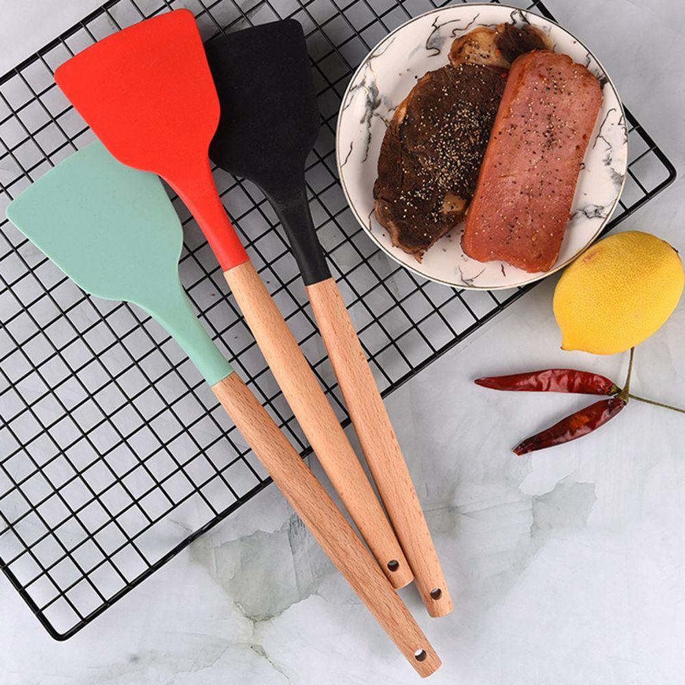[COD] Xẻng Nấu Ăn Bằng Silicone Cách Nhiệt Tiện Dụng Cho Nhà Bếp