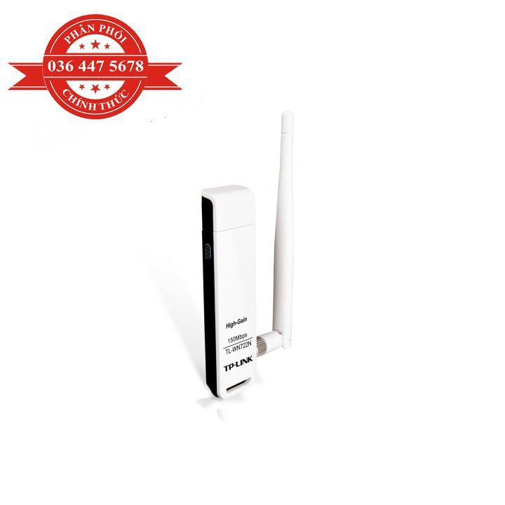 Card mạng không dây TP-Link TL-WN722N - Hàng Chính Hàng