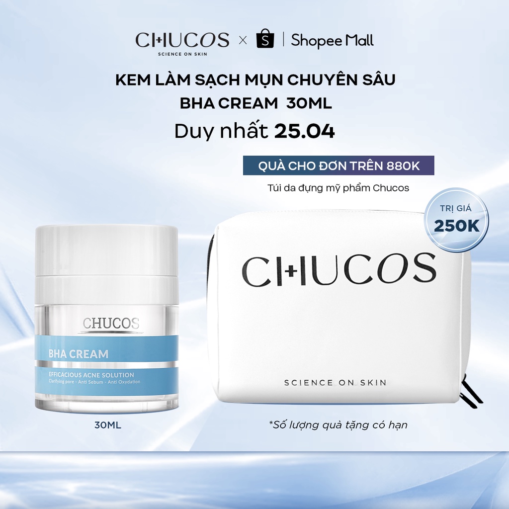 Kem Làm Sạch Mụn Chuyên Sâu Chucos BHA Cream 30ml