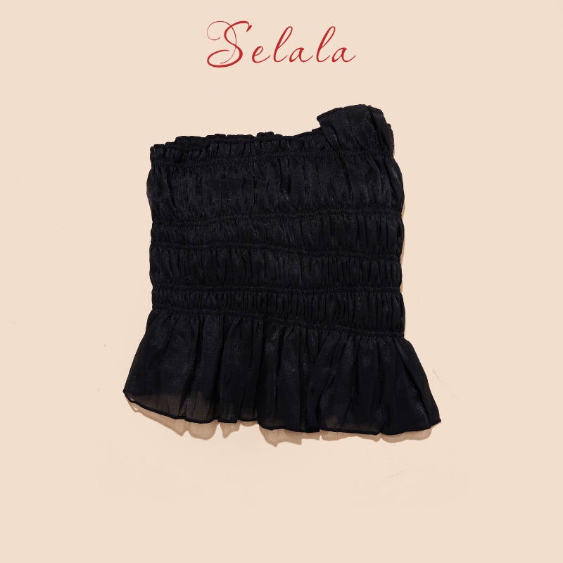 Áo Cúp Ngực Selala Bèo Nhún Cao Cấp Vạt Chéo Sexy V18