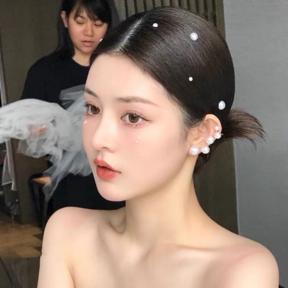 Bông Tai Đính Ngọc Trai Sang Trọng Thời Trang Cho Cô Dâu