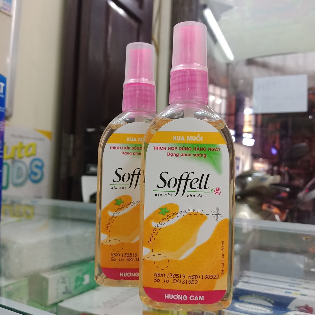 [Quầy Thuốc Bảo Lâm] - Xịt chống muỗi hương cam Soffell (80ml) - [Chính Hãng]