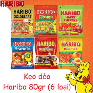 [Haribo 80gr] Kẹo Dẻo Cho Bé Vị Hoa Quả Nhập khẩu Đức