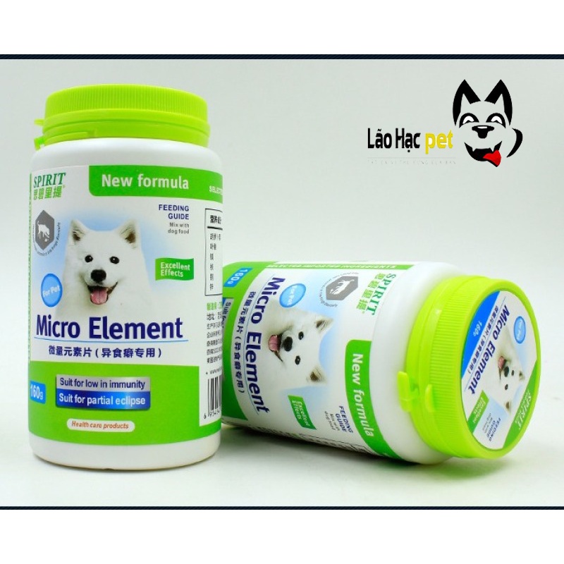 Khoáng chất cho chó - Dinh dưỡng Micro Element Sprit - hộp 160 viên