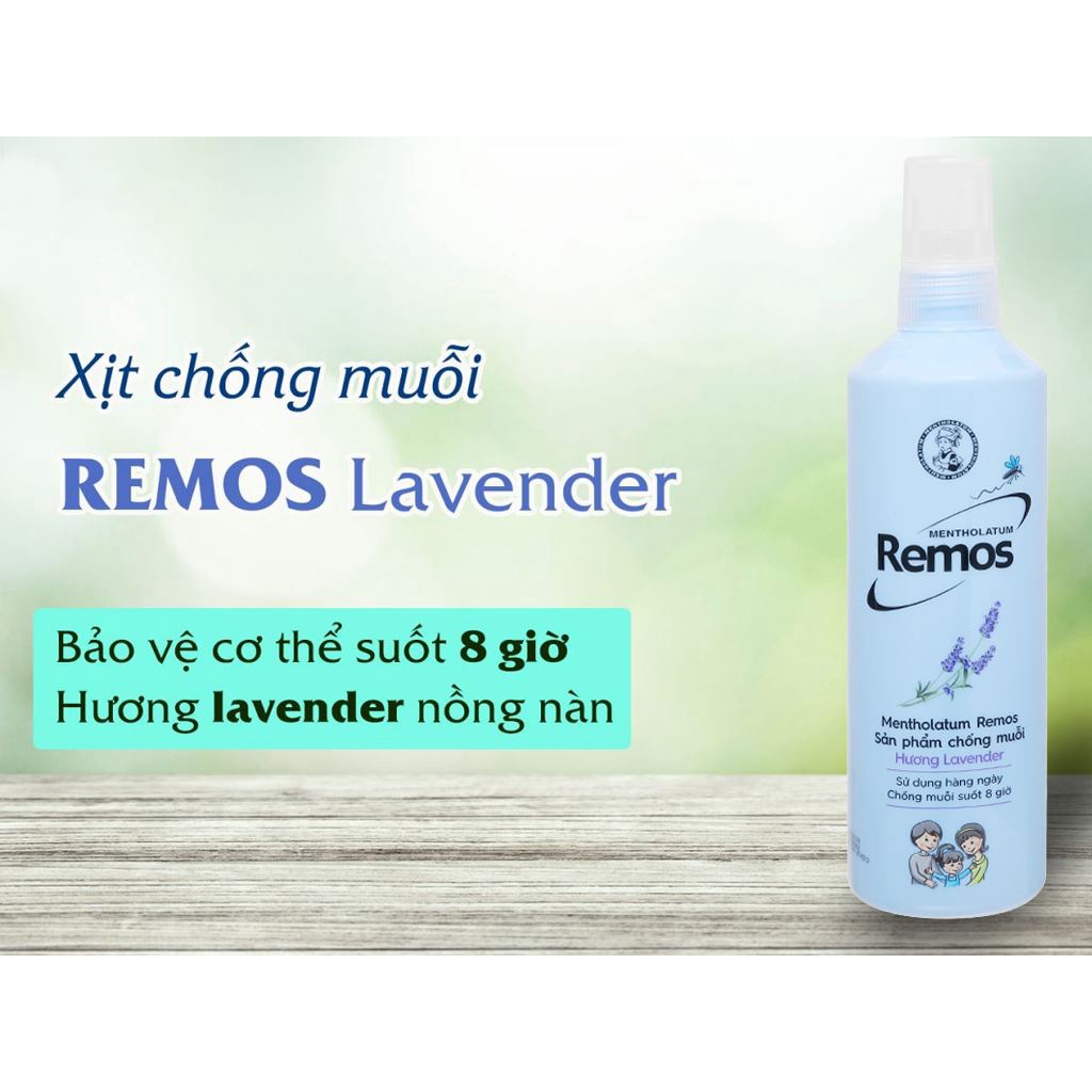 Dung Dịch Chống Muỗi Rohto Metholatum Remos Hương Lavender 150ml