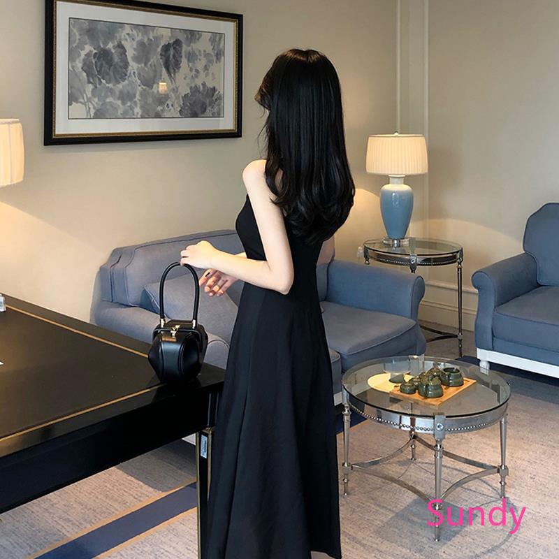 đầm dài Hai Dây Dáng Dài Thời Trang Quyến Rũ